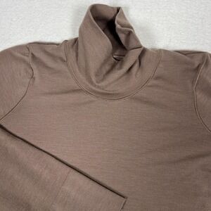 Athleta Foresthill Ascent Seamless Turtleneck Womens 1X Wool Blend Thumbholes